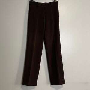 Chopin Roma Brown Straight Leg Trouser Dress Pants Italian 42